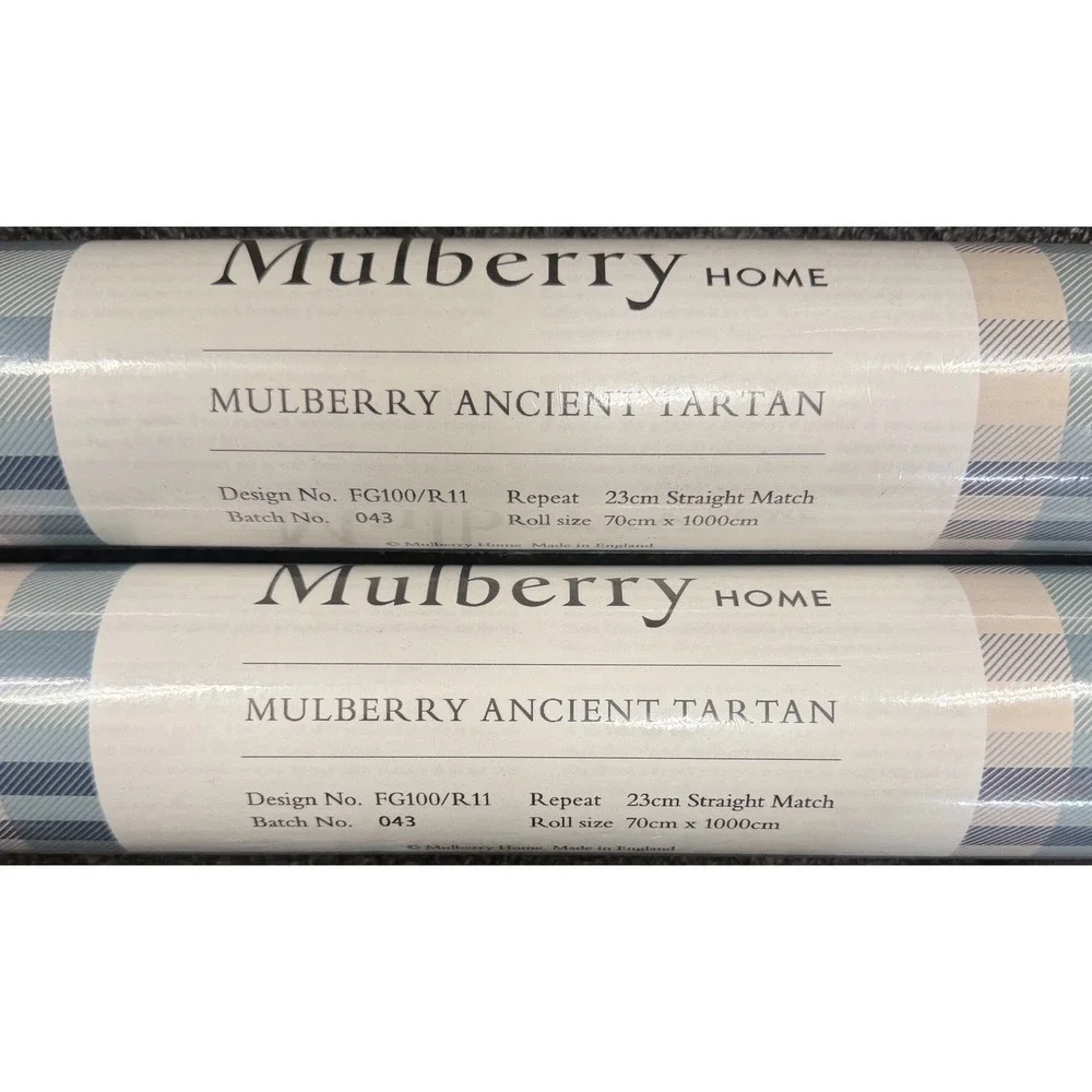 1 Roll Mulberry Ancient Tartan Wallpaper by Mulberry HomeProduct Ref:FG100/R11